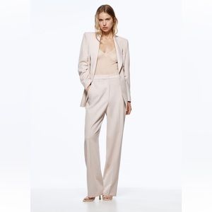 Zara NWT light pink / beige trouser